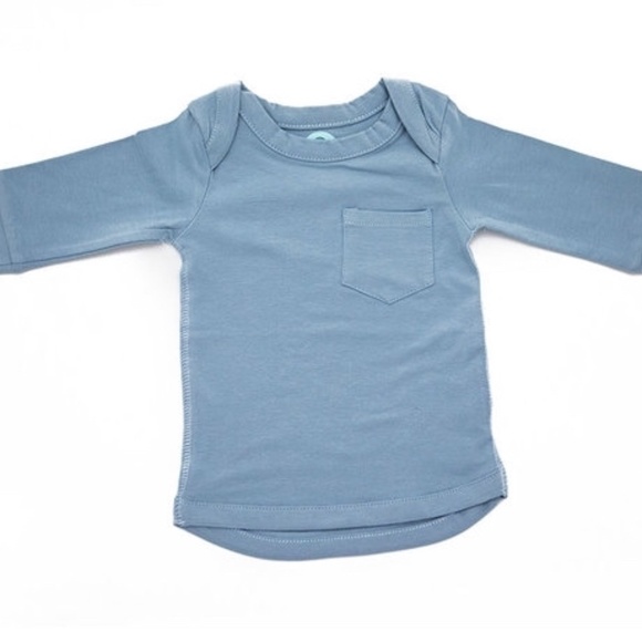 Long Sleeved Top - Misty Blue - Picture 1 of 3